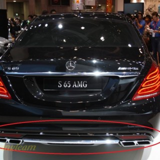Диффузор  S65 AMG для Mercedes S-Class (W-222) и насадкт AMG