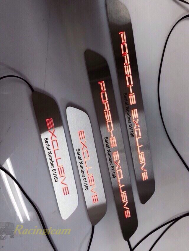Накладки порогов Porsche Cayenne 2010-нв.