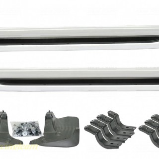 Пороги с подсветкой белые Toyota Land Cruiser 200 2012-2015 Пороги с подсветкой белые Toyota Land Cruiser 200 2012-2015